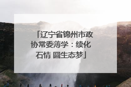 辽宁省锦州市政协常委薄学：续化石情 圆生态梦