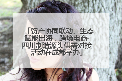 贸产协同联动、生态赋能出海，跨境电商·四川制造源头供需对接活动在成都举办