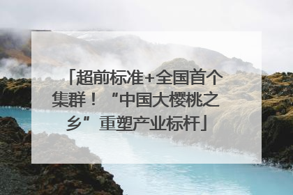 超前标准+全国首个集群！“中国大樱桃之乡”重塑产业标杆