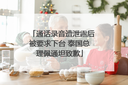 通话录音遭泄露后被要求下台 泰国总理佩通坦致歉