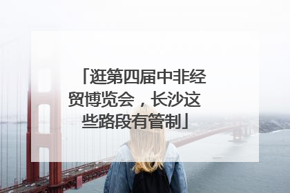 逛第四届中非经贸博览会，长沙这些路段有管制