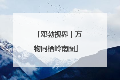 邓勃视界｜万物同栖岭南图