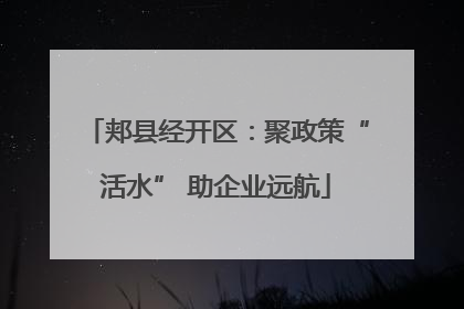 郏县经开区：聚政策“活水” 助企业远航
