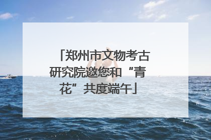 郑州市文物考古研究院邀您和“青花”共度端午