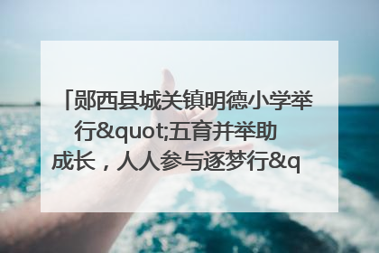 郧西县城关镇明德小学举行"五育并举助成长，人人参与逐梦行"庆六一活动