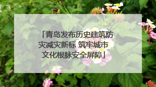 青岛发布历史建筑防灾减灾新标 筑牢城市文化根脉安全屏障