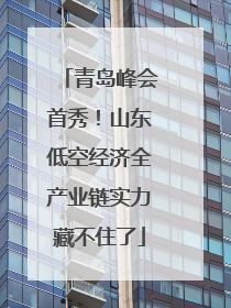 青岛峰会首秀！山东低空经济全产业链实力藏不住了