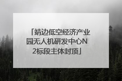 靖边低空经济产业园无人机研发中心N2标段主体封顶