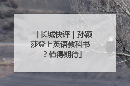 长城快评｜孙颖莎登上英语教科书？值得期待