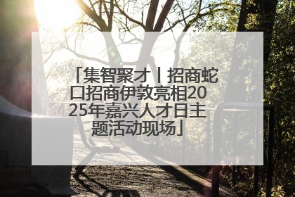 集智聚才丨招商蛇口招商伊敦亮相2025年嘉兴人才日主题活动现场