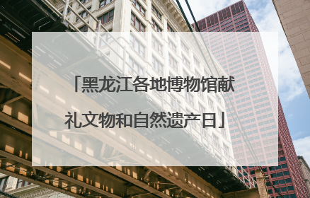 黑龙江各地博物馆献礼文物和自然遗产日