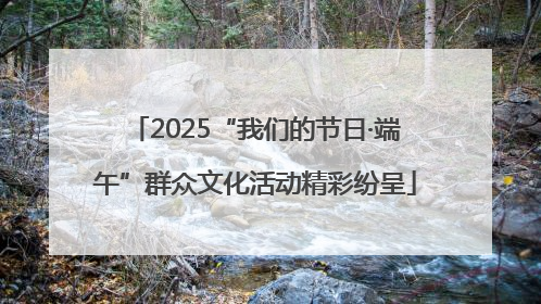 2025“我们的节日·端午”群众文化活动精彩纷呈