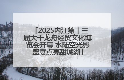 2025内江第十三届大千龙舟经贸文化博览会开幕 水陆空光影盛宴点亮甜城湖