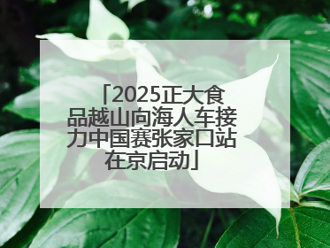 2025正大食品越山向海人车接力中国赛张家口站在京启动