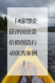 4家鄂企获评国资委价值创造行动优秀案例