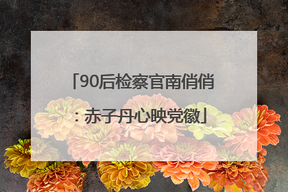 90后检察官南俏俏：赤子丹心映党徽