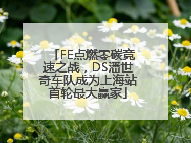 FE点燃零碳竞速之战，DS潘世奇车队成为上海站首轮最大赢家
