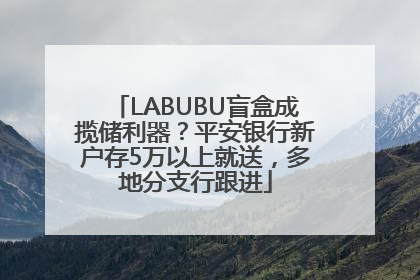 LABUBU盲盒成揽储利器？平安银行新户存5万以上就送，多地分支行跟进